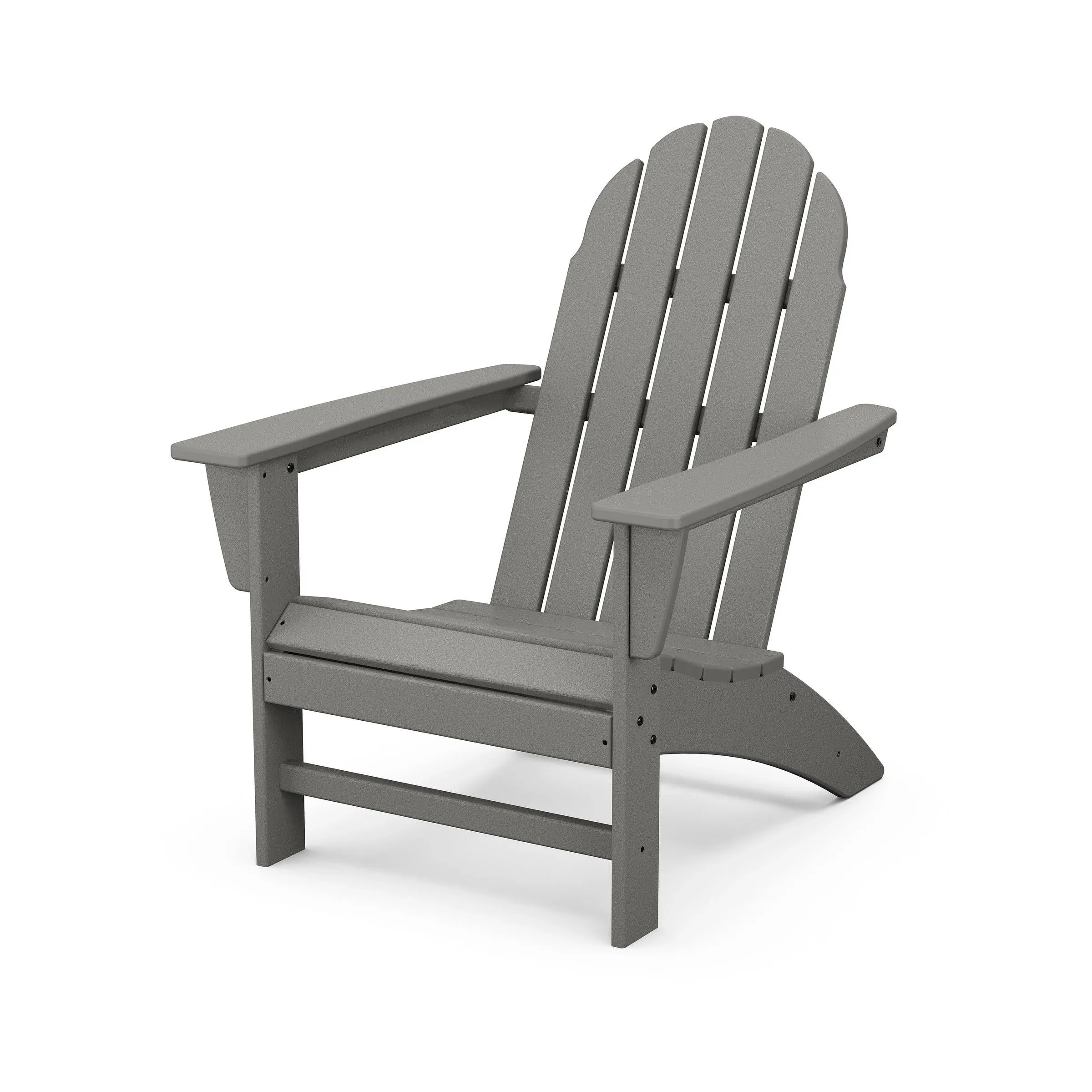 POLYWOOD Vineyard Adirondack Chair - Slate Grey