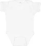 Rabbit Skins 4400 - Infant Baby Rib Bodysuit - White NB