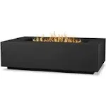 Real Flame Aegean 50" Rectangle Propane Fire Table, Weathered Slate