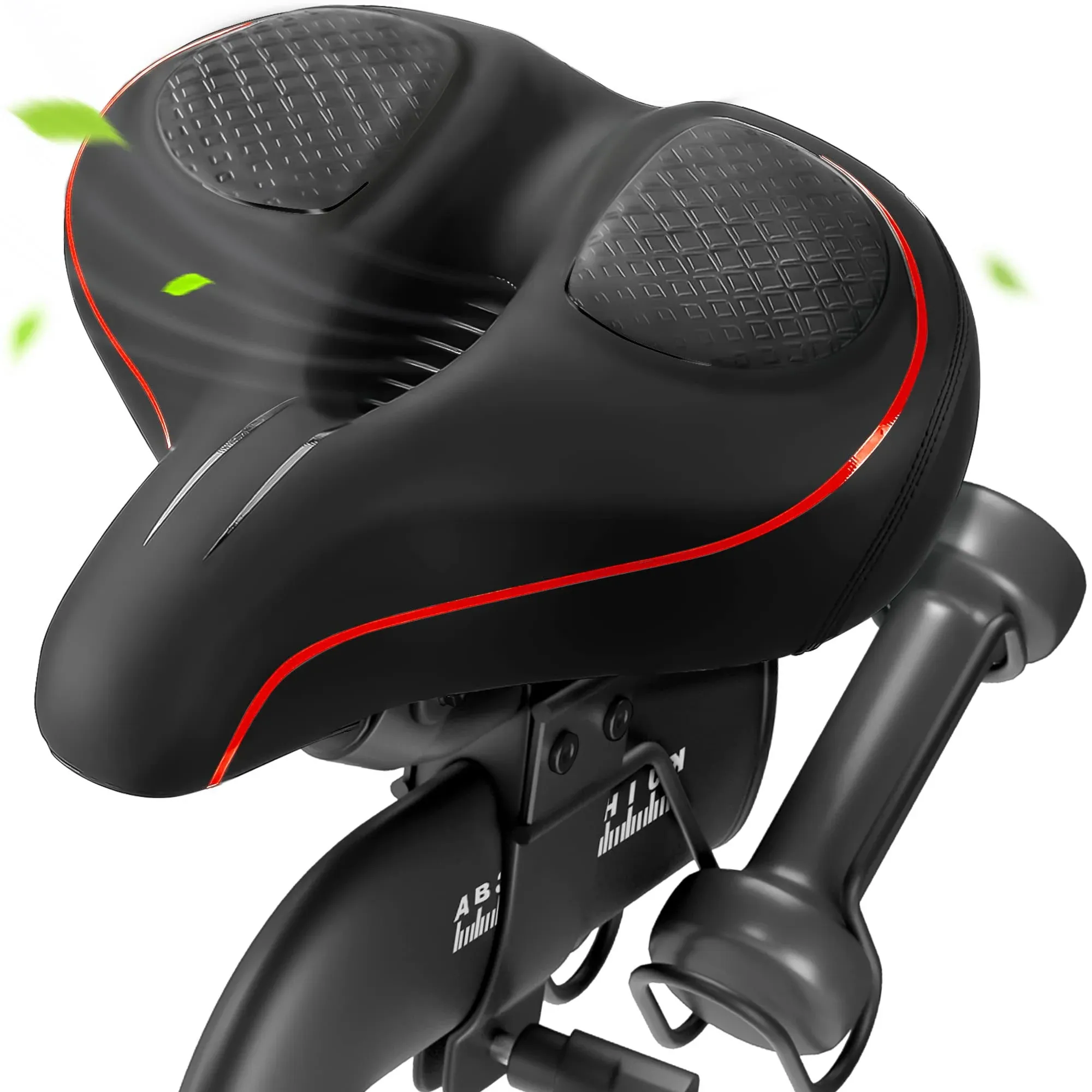 Oversized Bike Seat for Peloton Bike & Bike+, Wide Bicycle Saddle Replacement SEATS Compatible with Peloton Spin Bikes, Exercise or Road Bikes, Seat