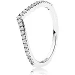 Pandora Sparkling Wishbone Ring