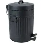 Simplemade Small Bathroom Trash Can with Lid, Kitchen Garbage Can - 5 Liter / 1.3 Gallon, Black