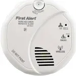 First Alert Battery Powered SCO500B Wireless Interconnected Photoelectric Smoke and Carbon Monoxide Combo Alarm with Voice and Location