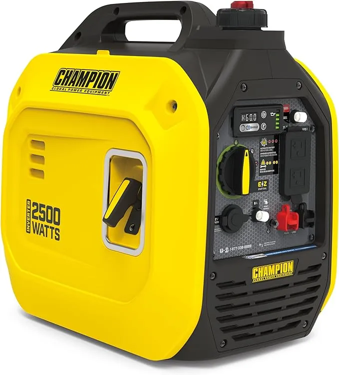 Champion Power Equipment 2500-Watt Ultralight Portable Inverter Generator with Co Shield - 201317