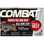 Combat Small Large Roach Killing Bait Stations, 12 Count