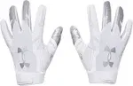 Under Armour Men&#039;s UA F8 Football Gloves 1368851-609 Maroon/Metalli<wbr/>c Silver XL