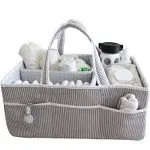 Lily Miles Baby Diaper Caddy - Organizer Tote Bag for Infant Boy or Girl - Baby Shower Basket - Nursery Must Haves - Registry Favorites - Newborn