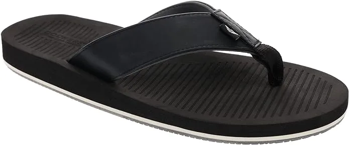 Dockers 7 Mile Collection Etched Sock Men's Flip Flop Sandals, Size: 10, Black