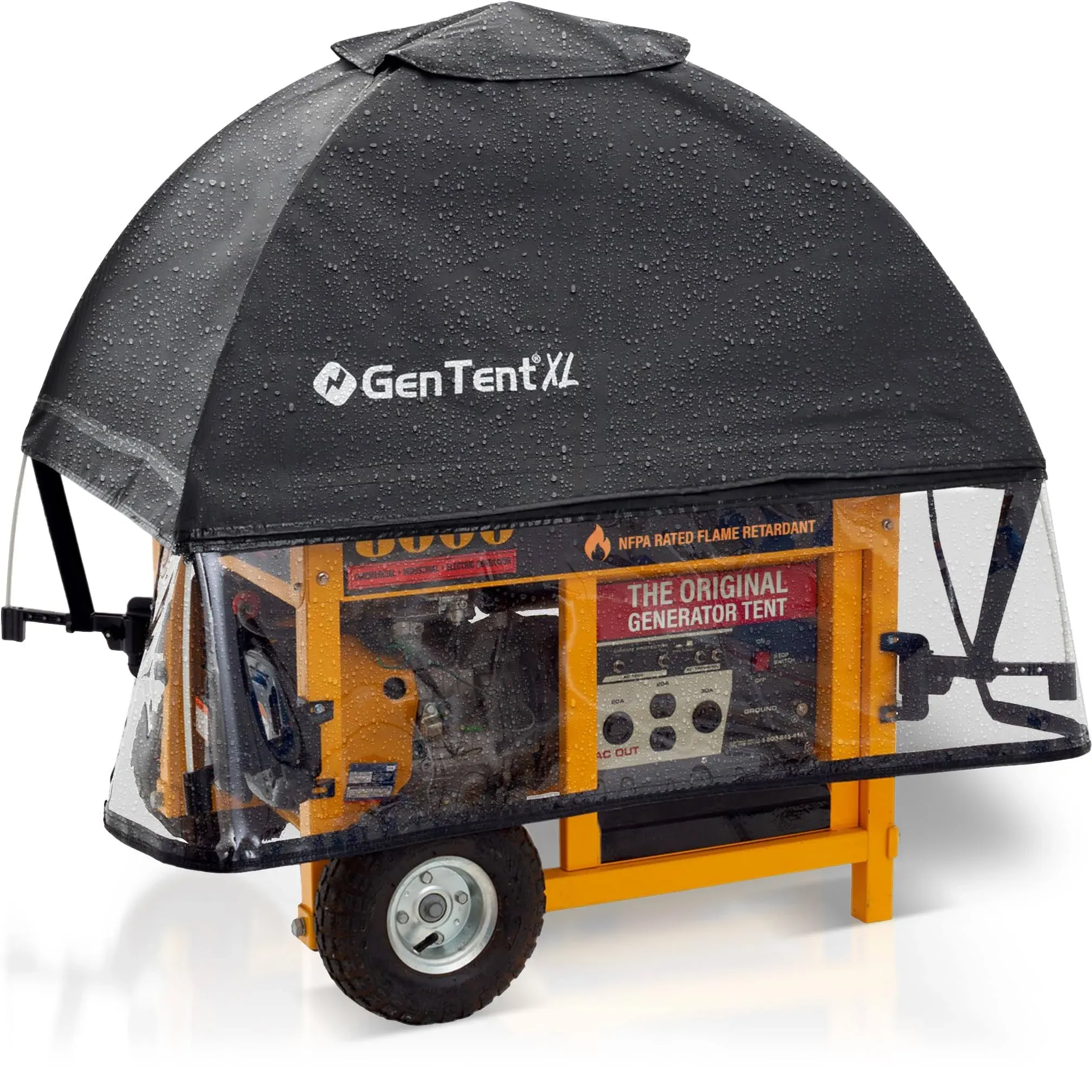 GenTent XL Generator Running Cover - Universal Kit - for Larger Open Frame Generators (Standard, Grey)