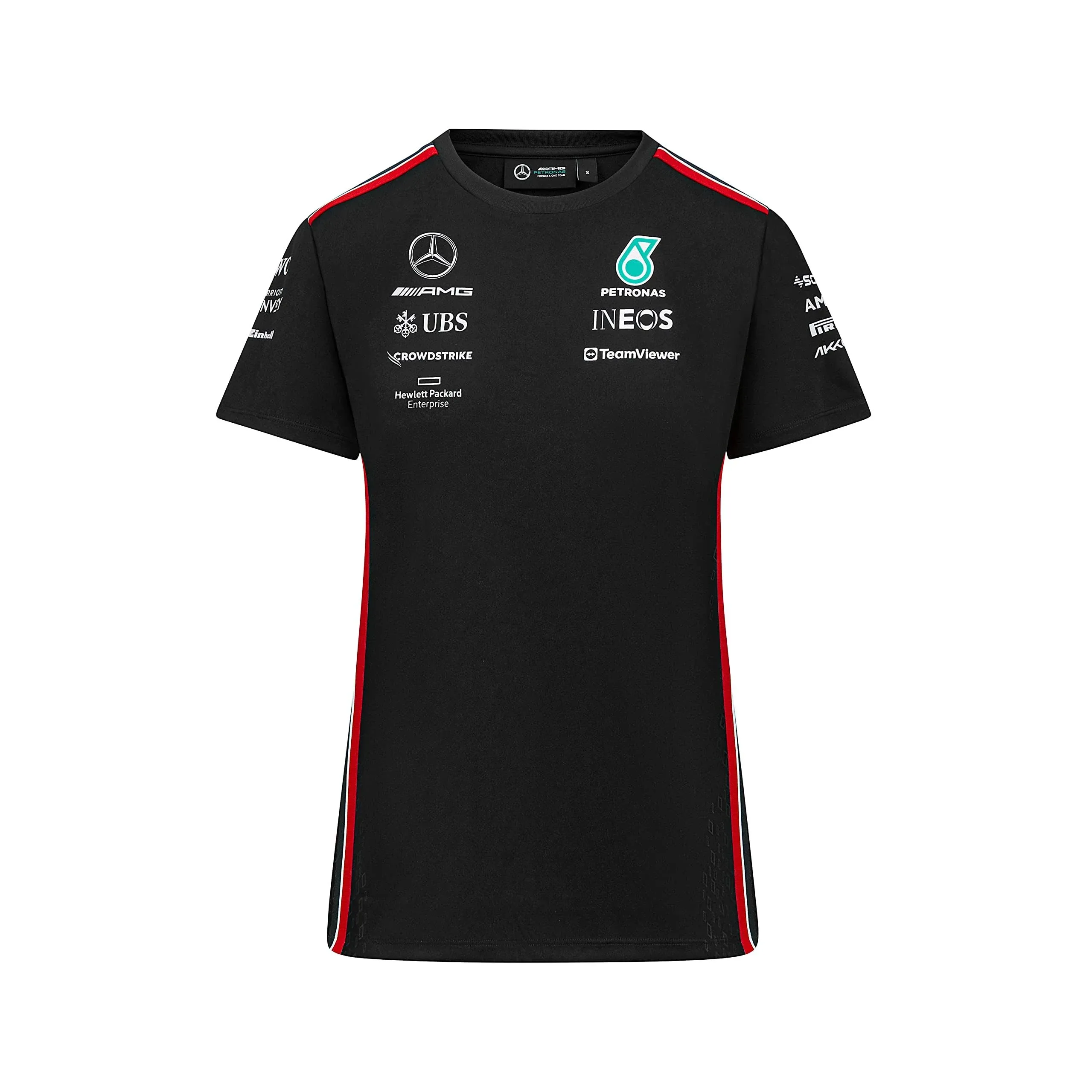 Mercedes AMG Petronas F1 2023 Women's Driver T-Shirt - Black/White