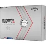 Callaway Chrome Soft x LS Golf Balls - White