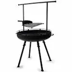 Barebones Cowboy Fire Pit Grill w/ Adjustable Legs