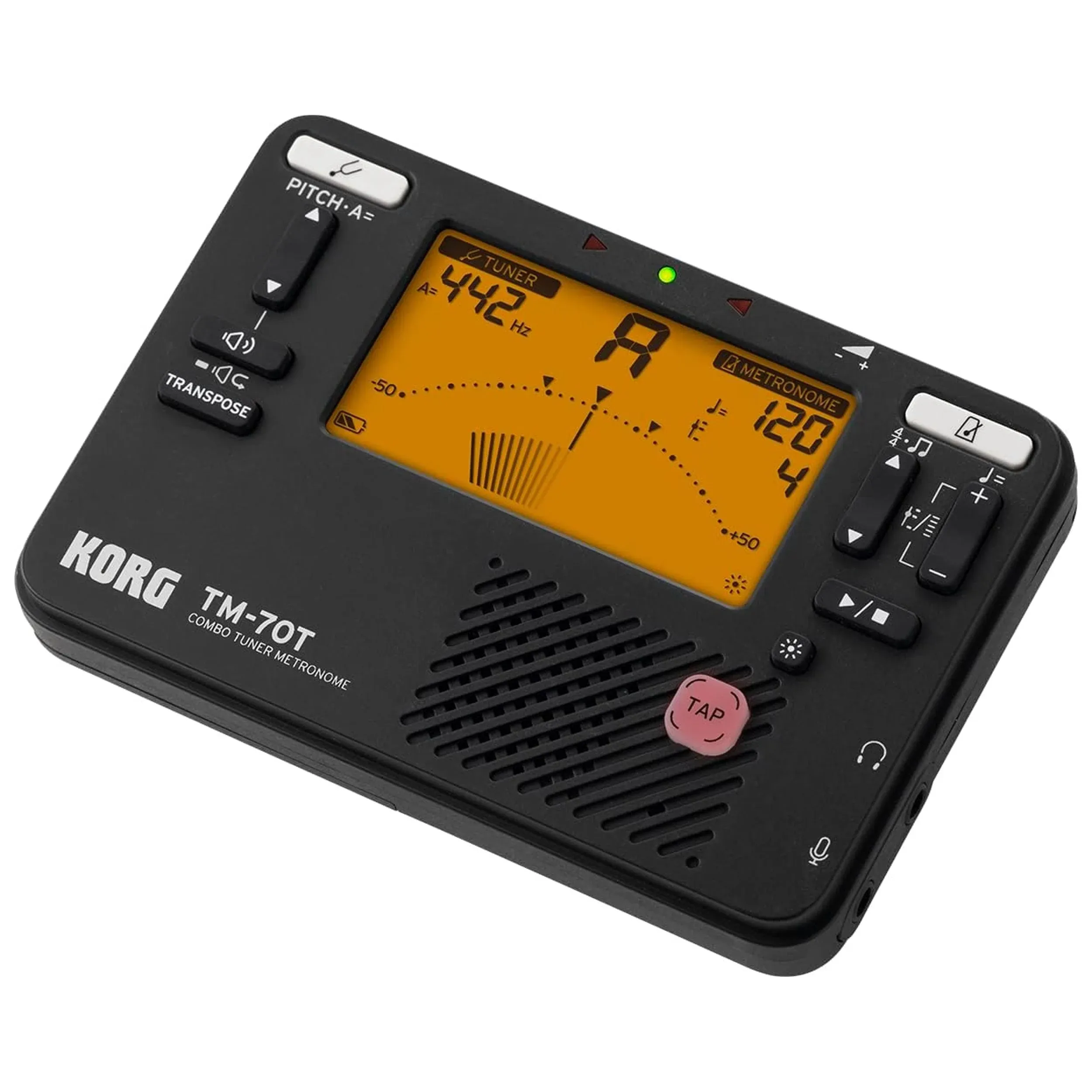 Korg TM-70T Tuner & Metronome Black