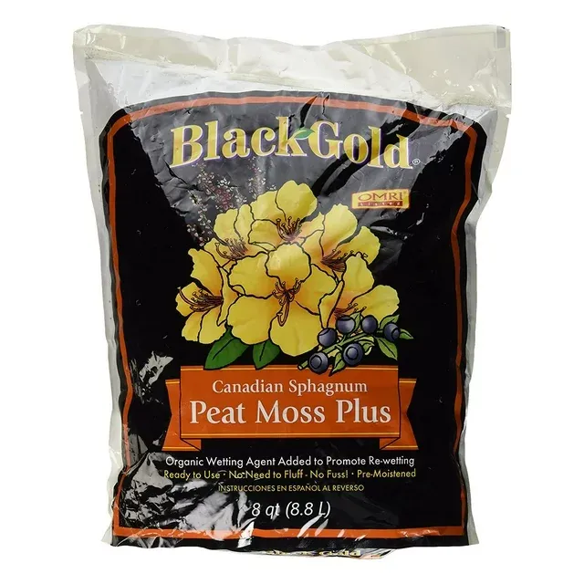 Black Gold Peat Moss Plus 8qt. | Natty Garden