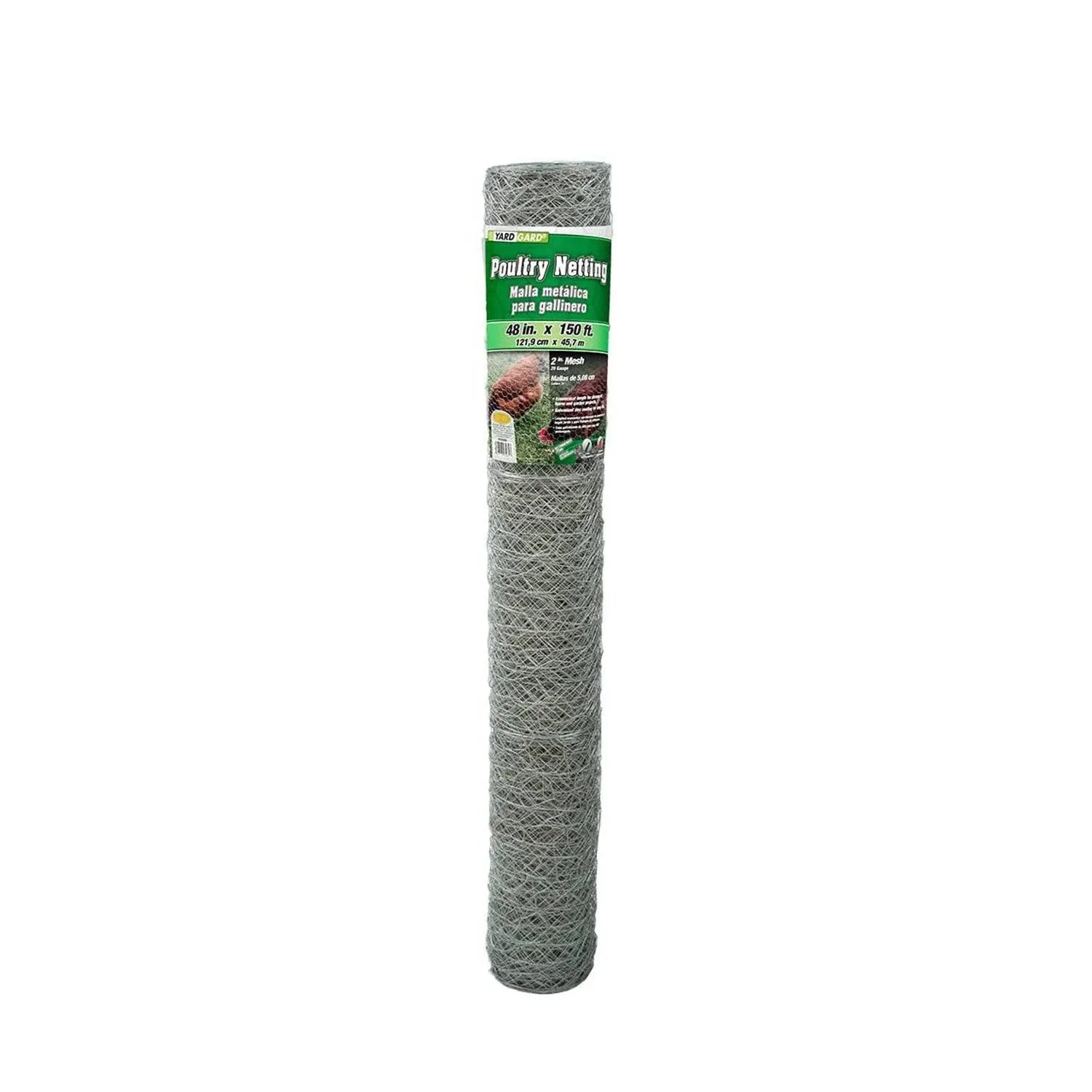 2" Mesh Hexagonal Poultry Netting - Size: 48" x 1800"