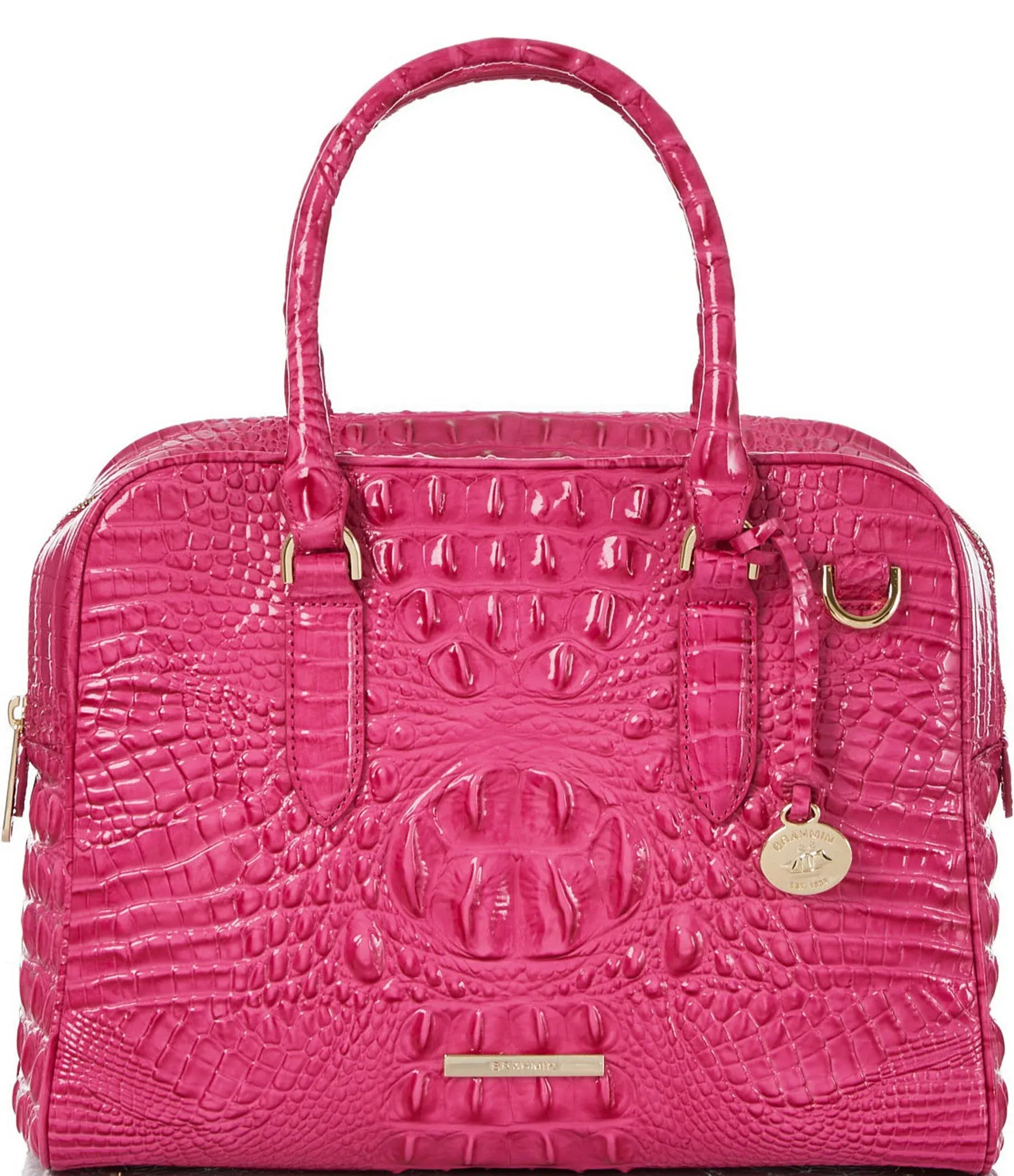 Brahmin Marissa Satchel, Pink, Leather