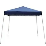 10 ft. x 10 ft. Blue Slant Leg Pop-Up Canopy