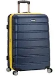 Rockland 28 in. Expandable ABS Dual Wheel Spinner Luggage - Navy