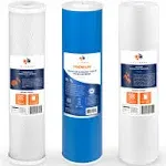 Aquaboon 5 Micron Water Filter 20 x 4.5 Cartridges 20 inch Water Filter Cartridges for Well Water | Whole House Filters (2-PACK)