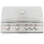 Blaze Premium LTE+ 32 inch 4-Burner Gas Built in Grill with Rear Infrared Burner, Natural Gas