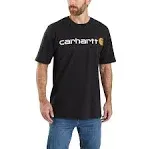 Carhartt Men's Black Short-Sleeve Logo T-Shirt