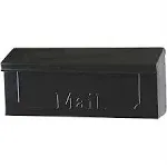 Gibraltar Mailbox Townhouse Galvanized Steel Black Wall Mount THHB0001 15&#034;x6&#034; K1