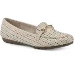 Women's Cliffs by White Mountain Glowing Flats in Multi Raffia Size 6 Wide