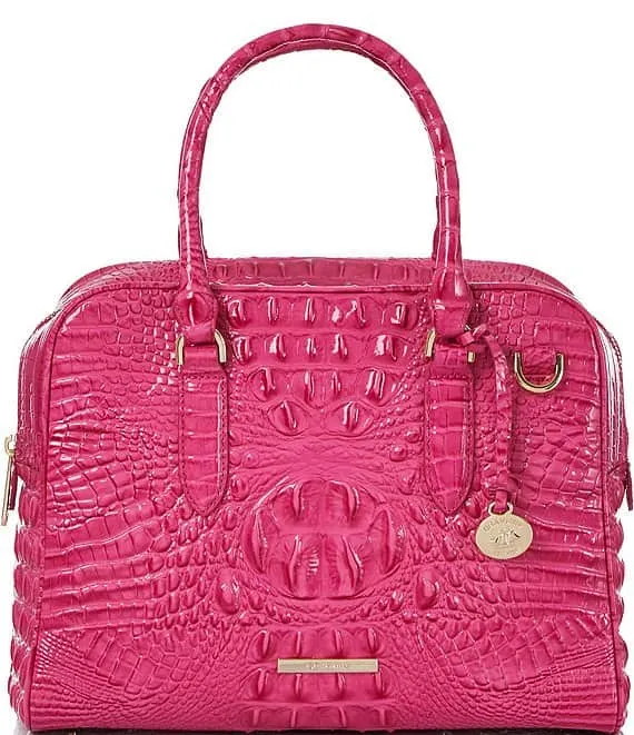 Brahmin Marissa Satchel, Pink, Leather