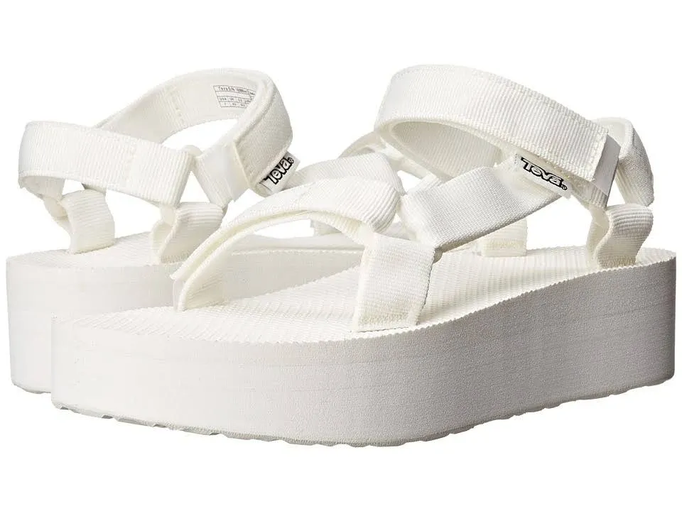 Teva Flatform Universal Women's Sandals Bright White : 9 B