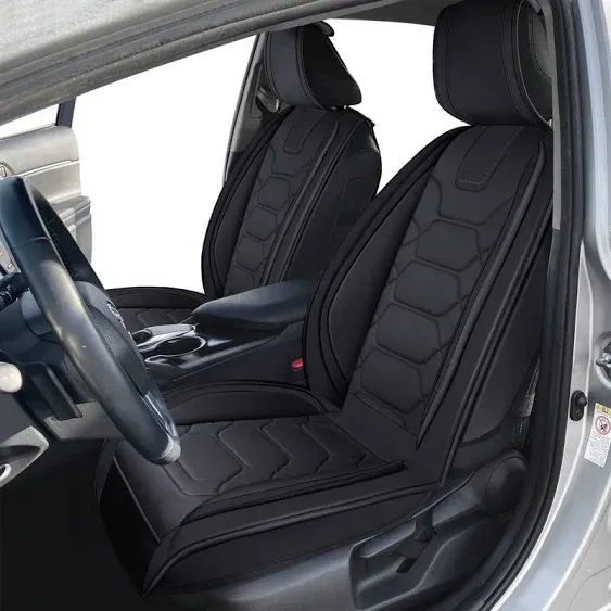 OASIS AUTO Toyota Camry Accessories Seat Covers 2012-2025 Custom Fit Leather Cover Protector Cushion (Full Set, Black)