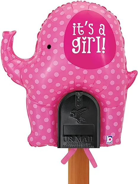 "It's a GIRL Mailbox Balloon"