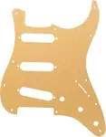 Aluminum alloy Guitar Pickguard for Fender Strat 11 Hole SSS Champagne Gold