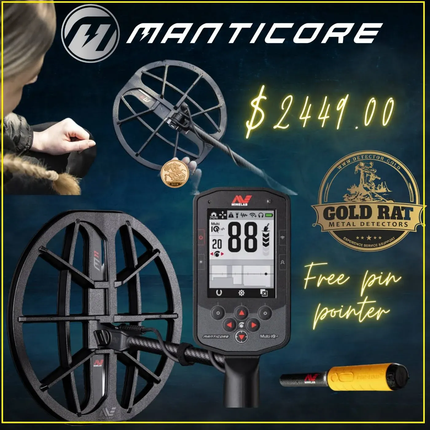 Minelab Manticore You know what it is, you want it, and Doc has it!  BUY NOW!