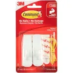 NEW 3M Command Medium Hooks 2 Pack By Spotlight