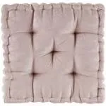 Intelligent Design Chenille Floor Pillow, Square, Blush