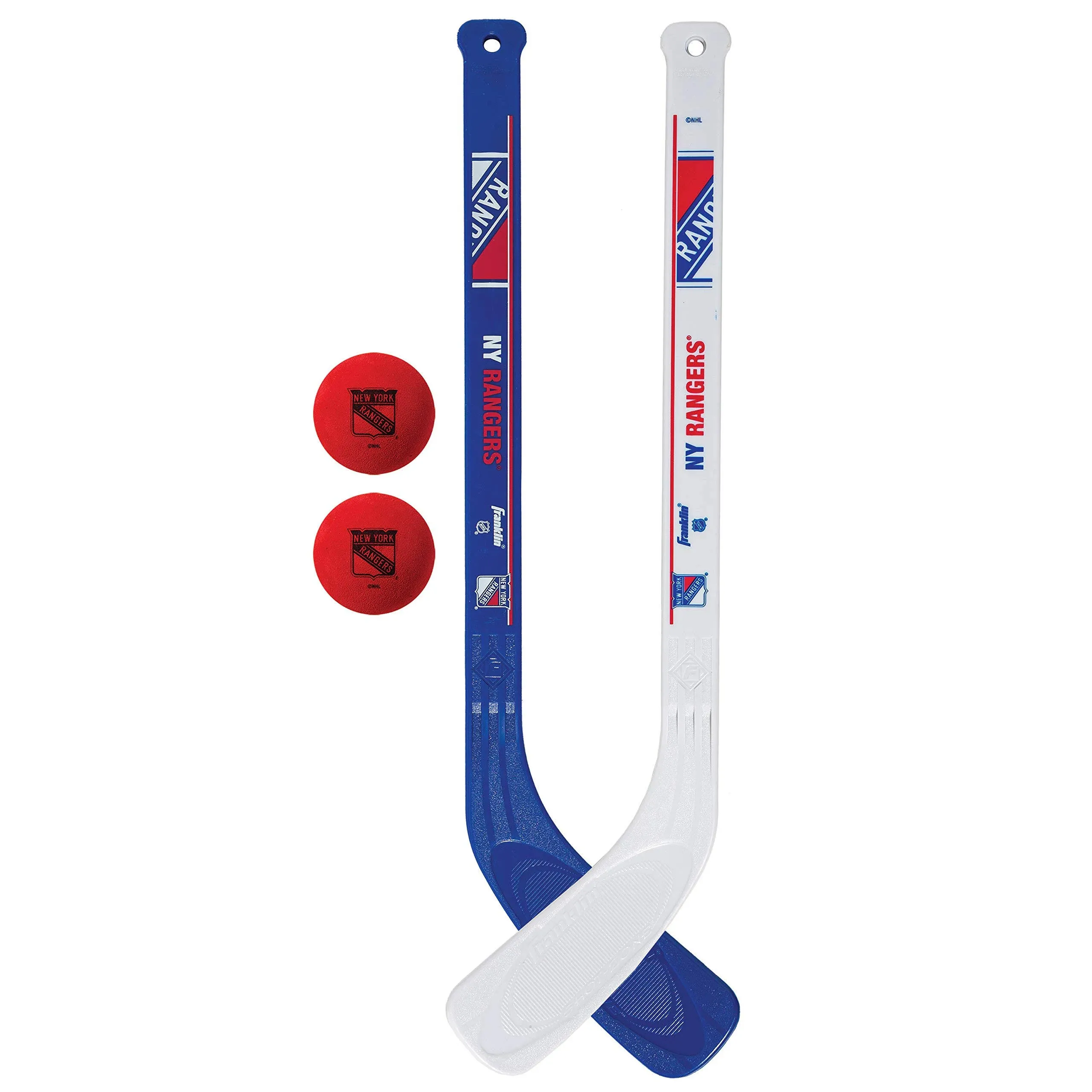 Franklin Sports NHL Mini 2-STICK Set - New York Rangers