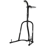 Everlast 2 Station Dual Heavy Duty Powder Coated Steel Heavy and Speed Bag Stand