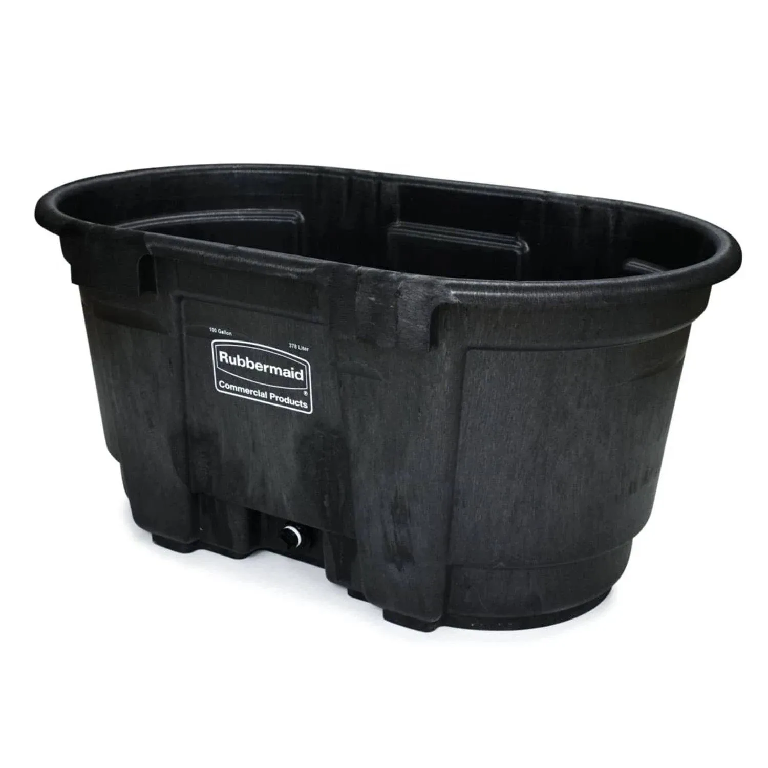 Rubbermaid 100 Gal Black Stock Tank