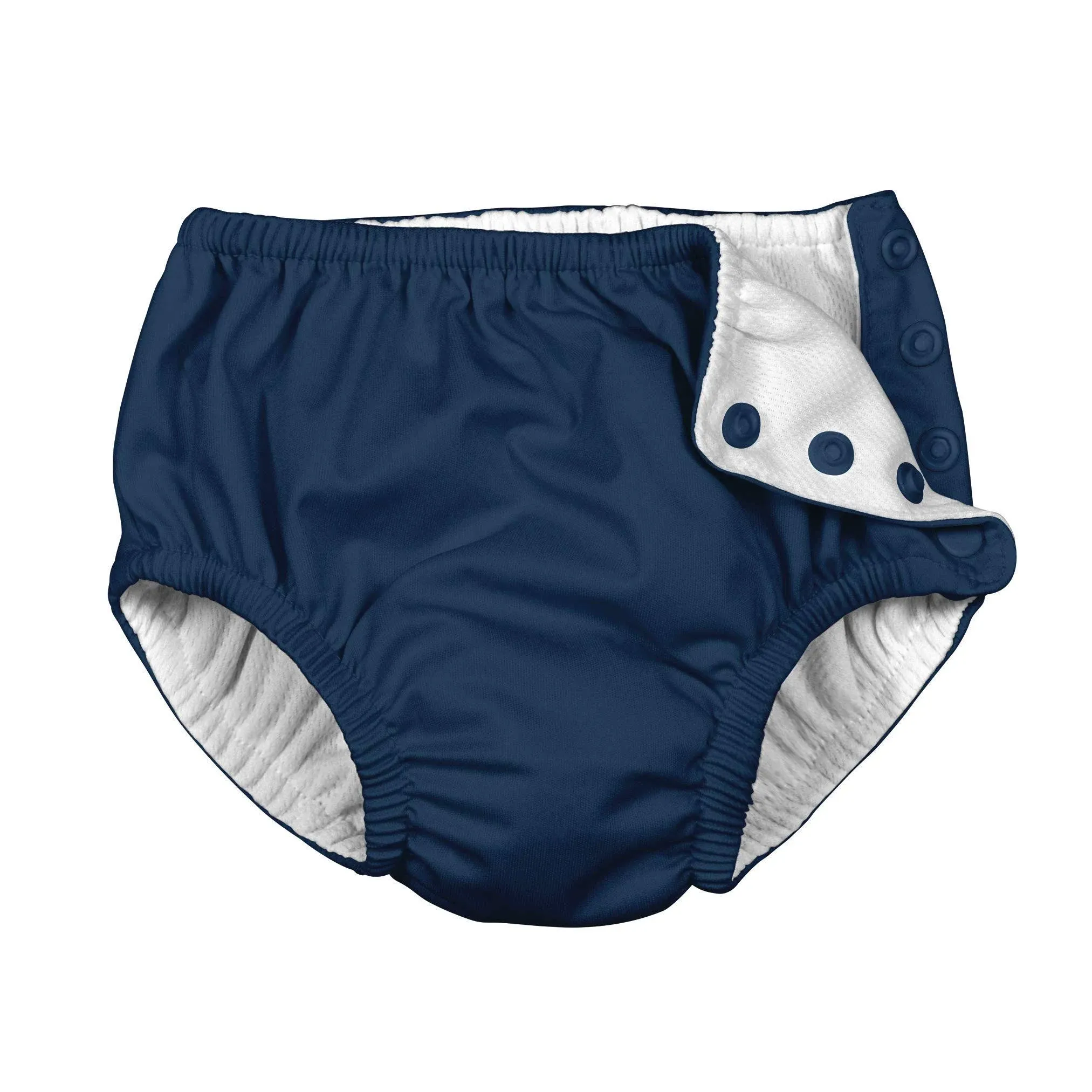 I Play Unisex Swim Diaper Navy Solid-3T