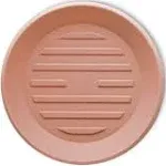 Crescent Garden Universal Modern Round Saucer - Weathered Terracotta, 13"