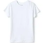 Lands' End Girls School Uniform Short Sleeve Essential Tee - White