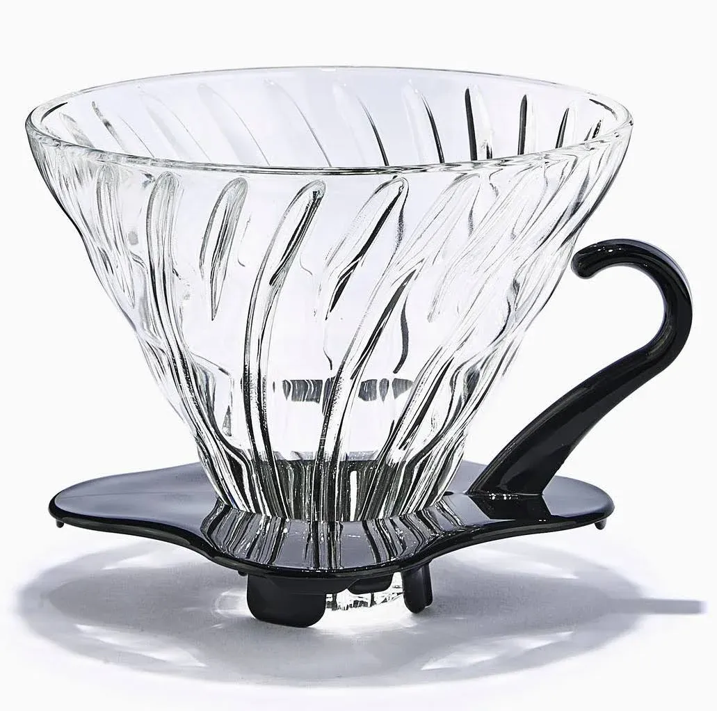 Hario V60 Coffee Dripper Glass 02 Black