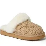 Dearfoams Women's Fireside By Sydney Genuine Shearling Scuff Slipper