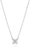 Swarovski Rhodium Plated Attract Necklace