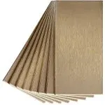 Aspect Long Grain 6 in. x 3 in. Brushed Champagne Metal Decorative Wall Tile (8-Pack)