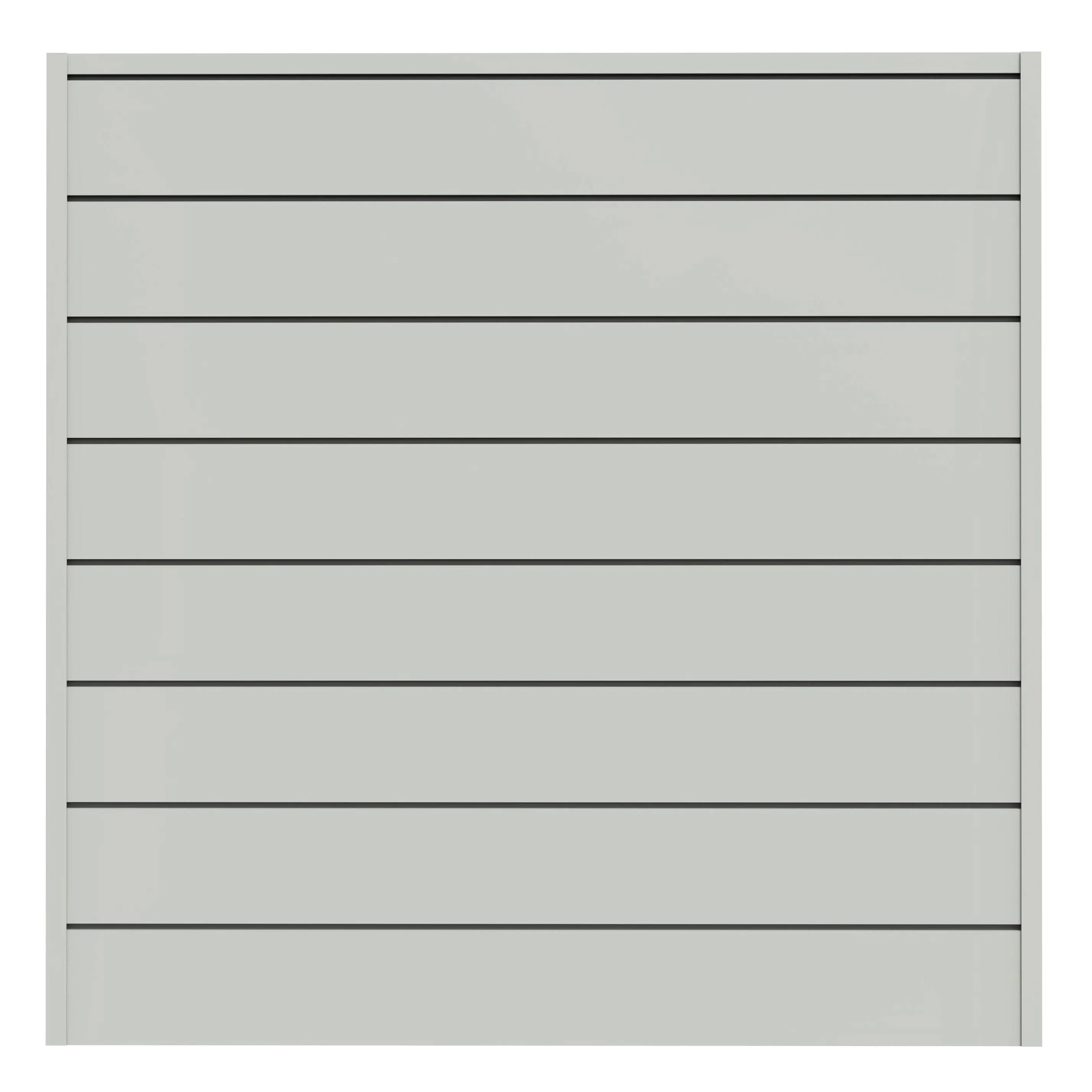 CrownWall Home 6 in. x 4 ft. x 4 ft. Heavy Duty PVC Slatwall Organizer Panel Set in Graphite in Gray | CW644GRA-K