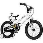 Royalbaby Freestyle Dual Handbrakes Kids Bike 14 inch Toddlers Learning Bicycle with Training Wheels for Boys Girls Beginners