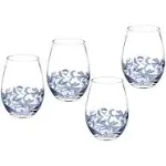 Spode Blue Italian Stemless Glasses (Set of 4)