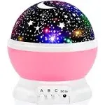 Night Light for Kids, fortally Kids Night Light, Star Night Light, Nebula Star Projector 360 Degree Rotation - 4 LED Bulbs 12 Light Color Changing