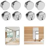 Mirror Clips Mirror Mounting Clips 8 Pcs Mirror Brackets Zinc Alloy Mirror Ho...